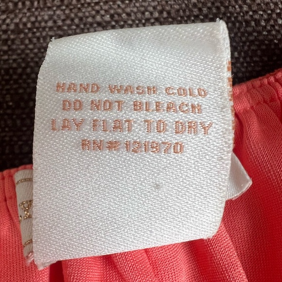 Flying Tomato Topical Orange Maxi Dress Size Small Embroidered Lined Cruise - Picture 10 of 11